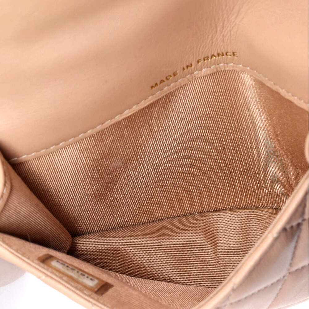 Chanel Top Handle Flap Coin Purse With #233946C23B - Picture 5 of 6